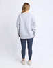 Intention Oversized Crew - Grey Marle/Navy-Foxwood-A familiar favourite, refreshed. The Intention Crew is cut in the same shape as our best selling Interval Crew, giving you that just right oversized fit you already love. Updated with bold Foxwood branding for a fresh sporty feel, it is soft, cosy and made for wherever the day takes you. Foxwood exclusive front chest artwork Side splits Oversized fit 100% Cotton Our model is 176cm and wears Size 10-Pash + Evolve