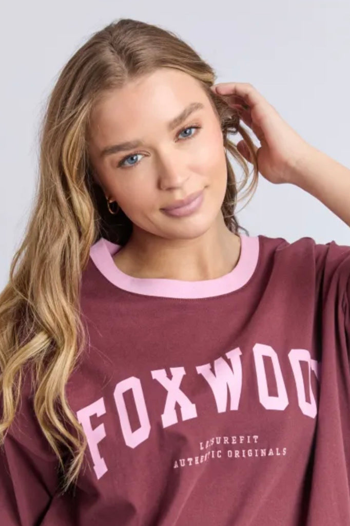 Intention contrast tee - Port-Foxwood-*Relaxed fit *Contrast Foxwood logo *Short sleeve *100% Cotton *Designed in Australia-Pash + Evolve