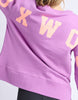 Interval Crew - Purple/Orange-Pash + Evolve-The Interval Crew is our designers new favourite this season. Featuring all the classic heritage of Foxwood LeisureFit fleece this oversized fitting crew sports a large print along the back shoulders and is both comfortable and cool. Front chest print Large back & sleeve print Oversized fit 100% Cotton Our model is 176cm and wears Size 10-Pash + Evolve