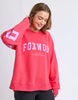 Interval Crew - Raspberry & Neon Lilac-Foxwood-The Interval Crew is our designers new favourite this season. Featuring all the classic heritage of Foxwood LeisureFit fleece this relaxed fitting crew sports a oversized print along the back shoulders and is both comfortable and cool. Front Chest Print Large Back & Sleeve Print Relaxed Fit 100% Cotton Model is 176cm and wears size 10-Pash + Evolve