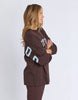 Interval Long Sleeve - Coffee/Light Blue-Foxwood-The Interval Long Sleeve is your go-to everyday essential, inspired by our best-selling Interval range. Designed in a relaxed fit, it’s made from soft, breathable cotton for all-day comfort. Featuring a bold front chest print with a large back print, it delivers an effortless sporty look. Perfect for layering or wearing on its own, it’s an easy staple for any off-duty wardrobe. 100% Cotton Front chest print Large back and sleeve print Relaxed fit Model is we