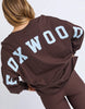 Interval Long Sleeve - Coffee/Light Blue-Foxwood-The Interval Long Sleeve is your go-to everyday essential, inspired by our best-selling Interval range. Designed in a relaxed fit, it’s made from soft, breathable cotton for all-day comfort. Featuring a bold front chest print with a large back print, it delivers an effortless sporty look. Perfect for layering or wearing on its own, it’s an easy staple for any off-duty wardrobe. 100% Cotton Front chest print Large back and sleeve print Relaxed fit Model is we