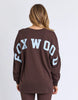 Interval Long Sleeve - Coffee/Light Blue-Foxwood-The Interval Long Sleeve is your go-to everyday essential, inspired by our best-selling Interval range. Designed in a relaxed fit, it’s made from soft, breathable cotton for all-day comfort. Featuring a bold front chest print with a large back print, it delivers an effortless sporty look. Perfect for layering or wearing on its own, it’s an easy staple for any off-duty wardrobe. 100% Cotton Front chest print Large back and sleeve print Relaxed fit Model is we