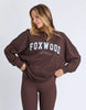 Interval Long Sleeve - Coffee/Light Blue-Foxwood-The Interval Long Sleeve is your go-to everyday essential, inspired by our best-selling Interval range. Designed in a relaxed fit, it’s made from soft, breathable cotton for all-day comfort. Featuring a bold front chest print with a large back print, it delivers an effortless sporty look. Perfect for layering or wearing on its own, it’s an easy staple for any off-duty wardrobe. 100% Cotton Front chest print Large back and sleeve print Relaxed fit Model is we