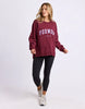 Interval crew - Port/Lilac-Foxwood-The Interval Crew is our designers new favourite this season. Featuring all the classic heritage of Foxwood LeisureFit fleece this oversized fitting crew sports a large print along the back shoulders and is both comfortable and cool. Front chest print Large back & sleeve print Oversized fit 100% Cotton Our model is 176cm and wears Size 10-Pash + Evolve