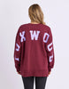 Interval crew - Port/Lilac-Foxwood-The Interval Crew is our designers new favourite this season. Featuring all the classic heritage of Foxwood LeisureFit fleece this oversized fitting crew sports a large print along the back shoulders and is both comfortable and cool. Front chest print Large back & sleeve print Oversized fit 100% Cotton Our model is 176cm and wears Size 10-Pash + Evolve