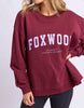Interval crew - Port/Lilac-Foxwood-The Interval Crew is our designers new favourite this season. Featuring all the classic heritage of Foxwood LeisureFit fleece this oversized fitting crew sports a large print along the back shoulders and is both comfortable and cool. Front chest print Large back & sleeve print Oversized fit 100% Cotton Our model is 176cm and wears Size 10-Pash + Evolve
