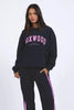 Interval crew - navy/neon pink-Foxwood-The Interval Crew is our designers new favourite this season. Featuring all the classic heritage of Foxwood LeisureFit fleece this relaxed fitting crew sports a oversized print along the back shoulders and is both comfortable and cool. Front Chest Print Large Back & Sleeve Print Relaxed Fit 100% Cotton Model is 176cm and wears size 10-Pash + Evolve