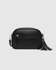 Jacinta Gia crossbody bag - black-Louenhide-The Louenhide Jacinta Black Crossbody Bag with Gia Strap is the ultimate everyday bag for women looking for style without compromising function. Feel luxe and sporty with this soft, camera style bag over your shoulder, now in Forest Green and Black new season colours. Walk out in style with this casual crossbody bag and keep your essentials secure with its slip and zip pockets. The Jacinta Gia is a staple in the Louenhide world, loved by women of all ages and styl