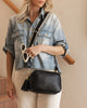Jacinta Gia crossbody bag - black-Louenhide-The Louenhide Jacinta Black Crossbody Bag with Gia Strap is the ultimate everyday bag for women looking for style without compromising function. Feel luxe and sporty with this soft, camera style bag over your shoulder, now in Forest Green and Black new season colours. Walk out in style with this casual crossbody bag and keep your essentials secure with its slip and zip pockets. The Jacinta Gia is a staple in the Louenhide world, loved by women of all ages and styl