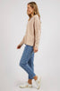 Jayne Throw On Top - Oat-Foxwood-The Jayne Throw on Top is the perfect lightweight long sleeve to take you through the seasons. Cut from a comfy, cotton slub jersey this women's top features a crew neck, trendy exposed stitching and side split hi-low hem. Seriously versatile we know you'll be wearing this on repeat. 100% COTTON JERSEY Designed in Australia-Pash + Evolve