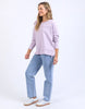 Jayne Throw On Top - Orchid Bloom-Foxwood-The Jayne Throw on Top is the perfect lightweight long sleeve to take you through the seasons. Cut from a comfy, cotton slub jersey this women's top features a crew neck, trendy exposed stitching and side split hi-low hem. Seriously versatile we know you'll be wearing this on repeat. Round neckline Design lines Raw edge details 100% Cotton Our model is 176cm and wears Size 10-Pash + Evolve