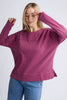 Jayne throw on top - Port-Foxwood-The Jayne Throw on Top is the perfect lightweight long sleeve to take you through the seasons. Cut from a comfy, cotton slub jersey this women's top features a crew neck, trendy exposed stitching and side split hi-low hem. Seriously versatile we know you'll be wearing this on repeat. Round neckline Design lines Raw edge details 100% Cotton Model is wearing a size 10-Pash + Evolve