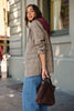Joni Blazer - Brown check-Ceres Life-Mid weight wool blend coating Soft handfeel Relaxed tailored fit Shoulder pads Single breasted Fully lined Front functional pockets Main: 65% Polyester, 30% Wool, 3% Acrylic, 1% Polyamide, 1% Viscose ; Lining: 100% Polyester.-Pash + Evolve