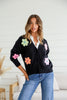 Jordan cardi - black-Pash + Evolve-Add a bit of fun to your wardrobe this season with our Jordan cardi. Super cute, featuring flower detailing, v neck and button down front. Simply pair with your jeans and boots for an effortless outfit. *Flower detailing *V neck *Button down front *Long sleeves *65% Acrylic, 35% Wool-Pash + Evolve
