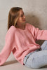 Karlee knit - pink-Pash + Evolve-The perfect knit for your Autumn/Winter wardrobe is Karlee. Easily style with your favourite pants or skirt. Featuring a v neckline, speckle detailing and a hi-low hemline. Karlee will be your go to knit this season. *Long sleeves *V neckline *Speckle detailing *Knitted *Hi-low hemline *70% Acrylic, 30% Wool-Pash + Evolve