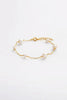 LUNA PEARL BRACELET - GOLD-Zafino-The Luna Pearl Bracelet is a refined everyday piece that blends delicate gold chain with luminous freshwater pearls. Each pearl is spaced along the chain to create an effortless, modern silhouette that feels both timeless and easy to style. Perfect worn alone for subtle elegance or layered with other bracelets, Luna adds softness and texture to your jewellery stack. From everyday wear to bridal styling, this piece delivers understated sophistication. A lightweight pearl ess