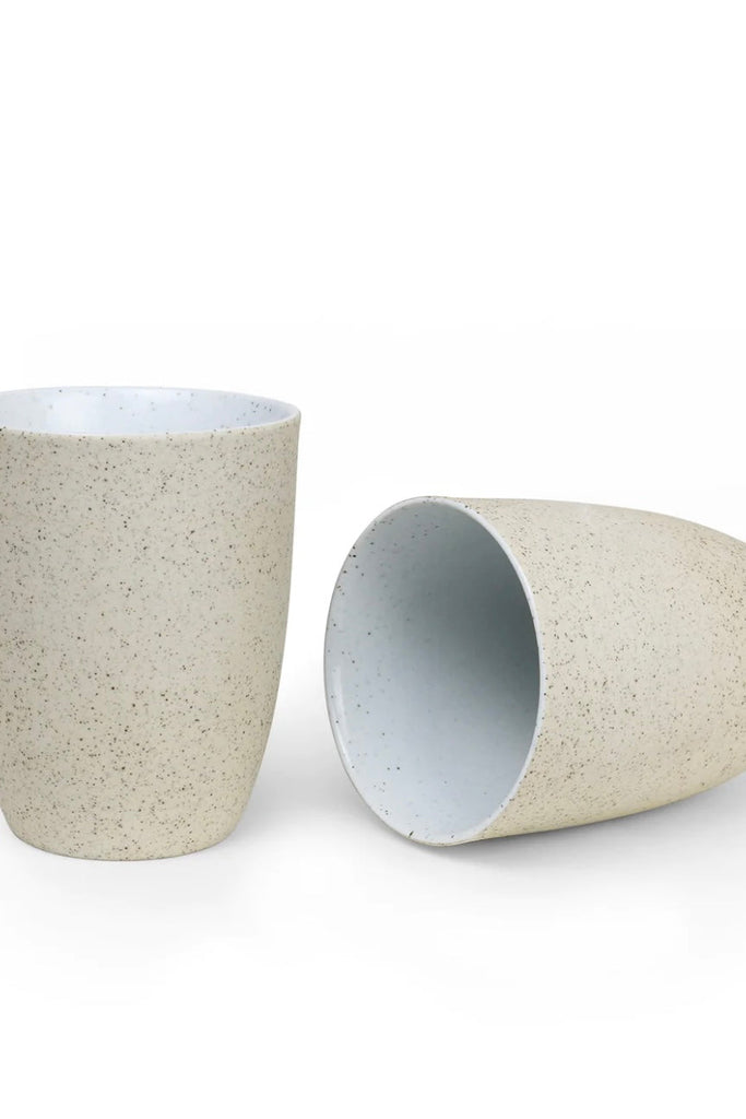Latte 2pk - white granite-Robert gordon-These gorgeous earthy latte cups will give your coffee a touch of style. Sold as a set of 2. Perfectly suited for a home barista machine. Made from stoneware Microwave and dishwasher safe Reactive glaze finish 330ml Capacity Designed in Australia, made in China-Pash + Evolve