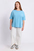 Lauren Short Sleeve Tee- Stripe Tonic Blue/Azure-Elm-The Lauren S/S Tee Stripe is a timeless everyday style with an easy relaxed fit. Crafted from soft stretch cotton jersey, it features a classic crew neckline, yarn-dyed stripes and a flattering scooped hem. Pair it with denim, shorts or relaxed pants for effortless casual dressing. Yarn dyed stripe Flattering Scooped Hemline Crew Neckline Relaxed fit 95% cotton 5% elastane jersey-Pash + Evolve