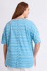 Lauren Short Sleeve Tee- Stripe Tonic Blue/Azure-Elm-The Lauren S/S Tee Stripe is a timeless everyday style with an easy relaxed fit. Crafted from soft stretch cotton jersey, it features a classic crew neckline, yarn-dyed stripes and a flattering scooped hem. Pair it with denim, shorts or relaxed pants for effortless casual dressing. Yarn dyed stripe Flattering Scooped Hemline Crew Neckline Relaxed fit 95% cotton 5% elastane jersey-Pash + Evolve