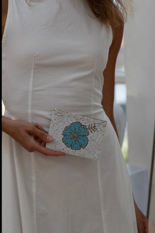 Mia beaded clutch