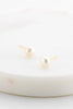 Leah pearl stud - gold-Zafino-A timeless and sophisticated addition to your jewellery collection. These exquisite earrings feature a lustrous freshwater pearl delicately set on a classic stud, creating a beautifully understated design. Metal: 18K Gold Plated on BrassDimensions: 6mm x 6mmWater Resistant: Splash proof, not recommended to be worn in the ocean or pool Water resistant Hypoallergenic & Nickel Free Female Founded & Family Owned-Pash + Evolve