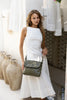 Lexci bag - olive green-Baleka Leather-Defined by minimalistic elegance, the Lexci bag features a sleek foldover silhouette with thoughtful details. A secure zip closure, discreet back zip pocket and two sophisticated compartments - including a front section with an internal zip and pockets for seamless organisation. Fully lined and designed for versatility, the adjustable strap lets you wear it crossbody or over the shoulder with effortless ease - Lexci is your everyday essential! A versatile and minimali