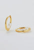 Lily Earring - Gold-Zafino-Metal: 18K Gold Plated on Brass 5mm x 8mm Water resistant Hypoallergenic & Nickel Free Female Founded & Family Owned-Pash + Evolve