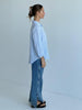 Linen shirt chambray - stripe-Pash + Evolve-One of our best selling linen Shirts !! This fun & stylish linen shirt will become one of your wardrobe favourites ! * Button down front * Collar * Long sleeves * Front pocket * 100% Linen-Pash + Evolve