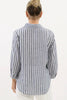 Linen stripe shirt - navy/white-Pash + Evolve-One of our best selling linen Shirts !! This fun & stylish linen shirt will become one of your wardrobe favourites ! * Button down front * Collar * Long sleeves * Front pocket * 100% Linen-Pash + Evolve