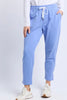 Lobby pant - Cornflower-Elm-The lovely lobby pant are a throw on and go style ideal for everyday wear. Featuring an elastic waist and draw cord for extra all-day comfort. Elastic waist and pockets Tapered leg Best seller Made with french terry cotton 95% Cotton, 5% Elastane-Pash + Evolve