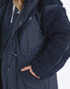 Longline Anorak - Navy-Foxwood-Be sure to stay snuggly warm on those cold days in the LeisureFit Longline Anorak. Featuring a zip and button opening for extra warmth, along with an elastic waist for flattering comfort this is the only layer you'll need this season. Front zip and button opening Contrast teddy fleece panels Elastic waist 100% Nylon Lining: 100% Polyester Model is wearing a size 10-Pash + Evolve