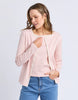 Lorraine Cardi & Cami 2 Piece Set - Rose-Foxwood-Throw on our Lorraine Cardi & Cami set for ultimate comfort. Perfect for easy days or for a casual look! Tank and cardi combo Front placket opening on cardi Yarn dyed stripe 100% Cotton Our model is 176cm and wears Size 10-Pash + Evolve