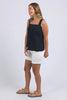 Lourdes top - navy-Foxwood-A little drama in the best way. The Lourdes Top (Foxwood Clothing) features an open back with a layered underlay and sweet back tie detail for an unexpected twist. Made from a breezy linen blend with a relaxed fit, it’s the perfect mix of cool, comfy and just a little bit flirty. Relaxed fit Back tie detail Open back with under layer 55% Linen / 45% Viscose Wide straps-Pash + Evolve