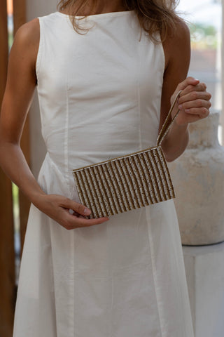 Mia beaded clutch