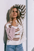 Lucy knit - chocolate/latte-Pash + Evolve-*Chocolate/Latte stripe *Long sleeve *Round neck *Super soft & comfy *65% Acrylic. 35% Wool-Pash + Evolve
