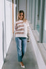 Lucy knit - chocolate/latte-Pash + Evolve-*Chocolate/Latte stripe *Long sleeve *Round neck *Super soft & comfy *65% Acrylic. 35% Wool-Pash + Evolve