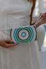 Luna beaded clutch-Pash + Evolve-*Glass beads *Wrist strap *Fully Lined inside *20x12cm-Pash + Evolve