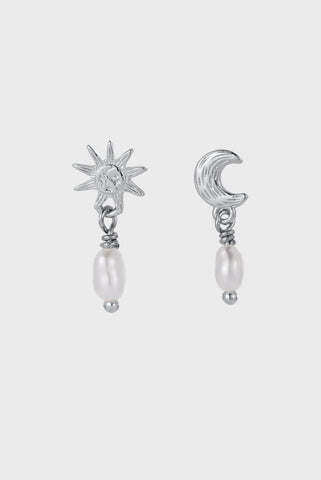Shelly drop earring - silver