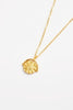 Luna pendant necklace - gold-Zarla-A fine chain finished with a sculpted sun pendant. Light-catching and radiant, it brings a warm, sunlit glow with a subtle celestial edge. Effortless, feminine, and designed to elevate everyday styling. *18K Gold Plated Solid Brass Base *Water proof: Can be worn in the ocean or pool-Pash + Evolve