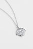Luna pendant necklace - silver-Zarla-A fine chain finished with a sculpted sun pendant. Light-catching and radiant, it brings a warm, sunlit glow with a subtle celestial edge. Effortless, feminine, and designed to elevate everyday styling. *Rhodium Plated Solid Brass Base *Water proof: Can be worn in the ocean or pool-Pash + Evolve