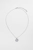 Luna pendant necklace - silver-Zarla-A fine chain finished with a sculpted sun pendant. Light-catching and radiant, it brings a warm, sunlit glow with a subtle celestial edge. Effortless, feminine, and designed to elevate everyday styling. *Rhodium Plated Solid Brass Base *Water proof: Can be worn in the ocean or pool-Pash + Evolve