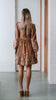 Lydia dress - tan-Pash + Evolve-*V neck *Long sleeve *Button down front *Knee length *Embroidering all over *90% Viscose, 10% Linen-Pash + Evolve