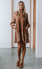 Lydia dress - tan-Pash + Evolve-*V neck *Long sleeve *Button down front *Knee length *Embroidering all over *90% Viscose, 10% Linen-Pash + Evolve