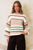 Macey knit - beige-Pash + Evolve-This stunning knit is super cute & stylish. Perfect to pair with any outfit! *Round neck *Long sleeve *100% Polyester-Pash + Evolve