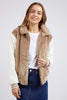 Mae Contrast Bomber - Oat & White-Foxwood-Keep cosy and cute in the Mae Contrast Bomber this season. Featuring lovely oat and white tones this relaxed fitting jacket with ribbed cuffs and hem is one you'll want to snuggle up to and looks great atop any outfit. Contrast sleeves Side pockets Relaxed fit Polyester Model is 176cm and wears Size 8-10-Pash + Evolve
