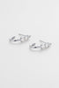 Mara hoop - Silver-Zafino-The Mara Hoop is a refined statement hoop designed to elevate your everyday. Featuring a sleek curved silhouette accented with delicate crystal detailing, these silver hoop earrings bring a clean, polished finish to your jewellery rotation. Perfect for effortless styling, they can be worn alone or layered with other earrings for a curated stack. Metal: Silver Plated on Brass baseDimensions: 20mm outer diameter, 13mm inner diameter + 4.5mm widthWaterproof: Designed for daily wear, 