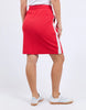 Market Skirt - Red-Foxwood-Power through your day in the Market Skirt. Featuring on-trend side contrast tape, a comfy elastic waist, and handy side pockets, this skirt blends casual cool with effortless style. Made from lightweight fabric, it’s the perfect piece to elevate your everyday wardrobe. Elastic waist Side pockets Side contrast tape detail 100% Cotton Model is wearing a size 10-Pash + Evolve