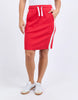 Market Skirt - Red-Foxwood-Power through your day in the Market Skirt. Featuring on-trend side contrast tape, a comfy elastic waist, and handy side pockets, this skirt blends casual cool with effortless style. Made from lightweight fabric, it’s the perfect piece to elevate your everyday wardrobe. Elastic waist Side pockets Side contrast tape detail 100% Cotton Model is wearing a size 10-Pash + Evolve