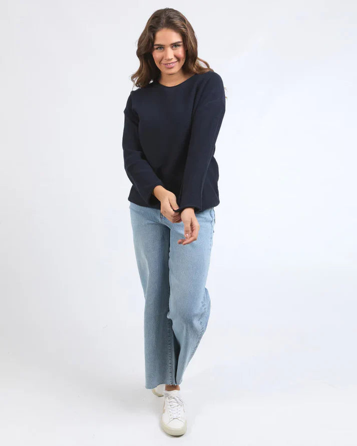 Marley knit - Black-Elm-Classic and comfortable the new Marley Knit is constructed from a soft cotton and is a staple layer for every season. Relaxed fit Long sleeves Pair back with the matching Marley Knit Pant 100% Cotton-Pash + Evolve